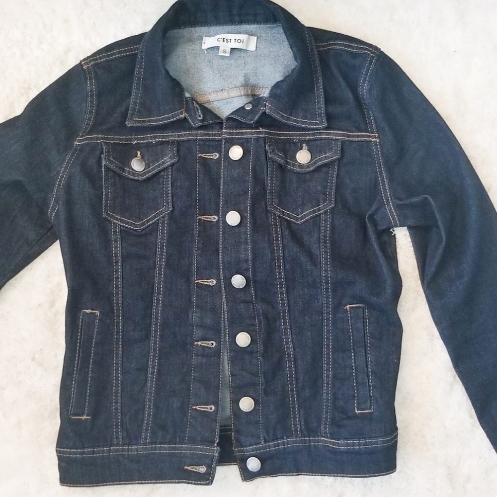 Semi Cropped Denim Jacket